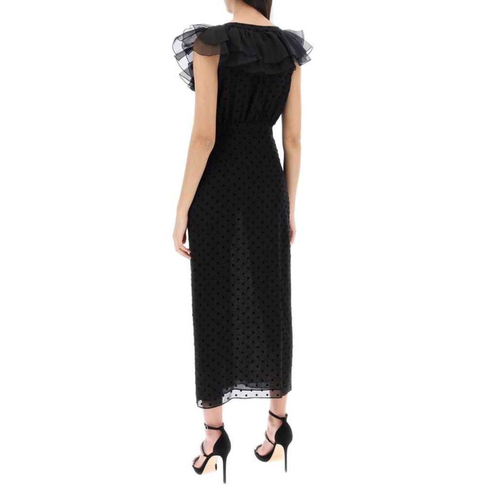 Alessandra Rich Women's 'Polka Dot Midi Dress In Ge - Picture 3 of 4